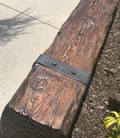 Rustic Fireplace Mantel with metal straps & bolts, Custom Made to Order, U pick 5ft, 6ft, 7ft, 8ft, 9ft, 10ft, or Custom size or Color