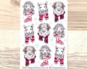 Cute Sheep Stickers, Valentine Farm Sticker