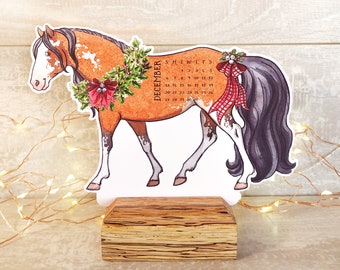 Horse Desk Calendar, 2024 Equine art Calendar