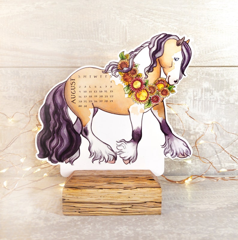Horse Desk Calendar 2021 Animal Calendar Equine Christmas | Etsy
