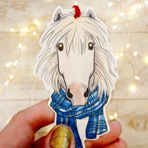 Cadeaukaartjes aquarel paard: vakantiebedankje voor paarden, set van 6