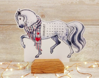 2024 Horse Desk Calendar