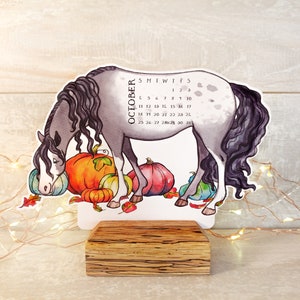 Horse Desk Calendar, 2024 Equine art Calendar image 4