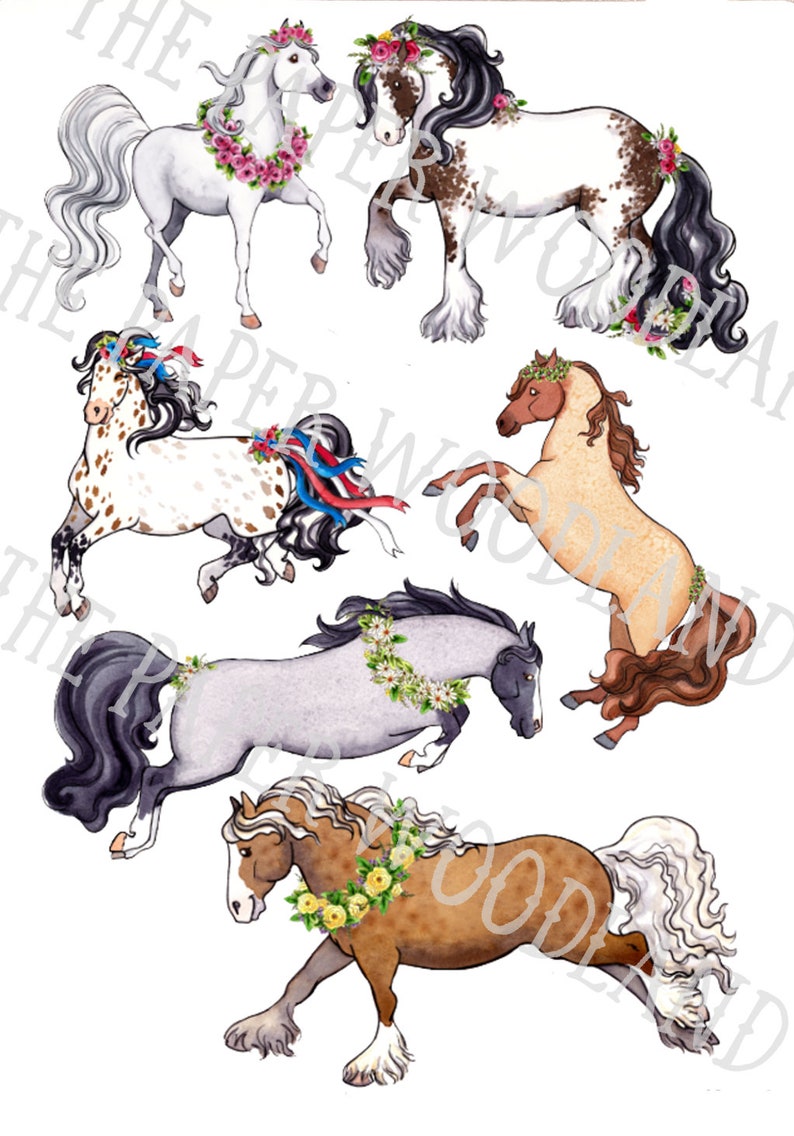 Horse Desk Calendar, 2024 Equine art Calendar image 6