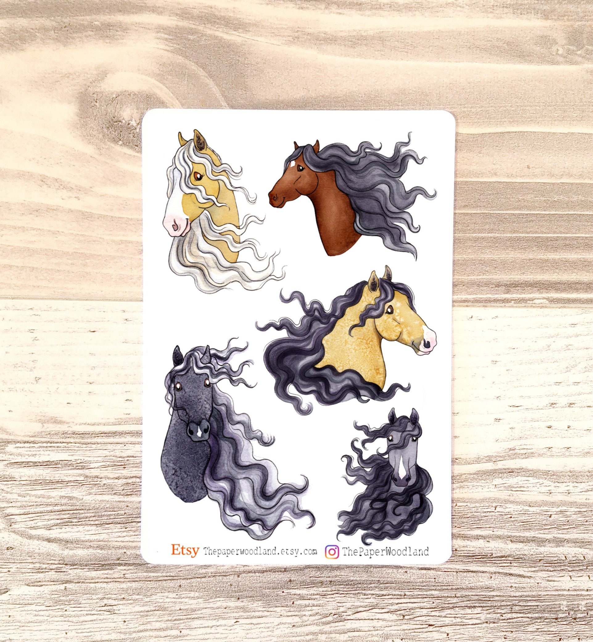 Paard Zomer Planner Stickers Cute Horse Stickers Happy Planner