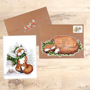 Woodland Fox Holiday Greeting Card
