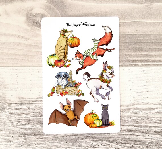 bujo Cute Autumn planner stickers erin condren Fall planner stickers