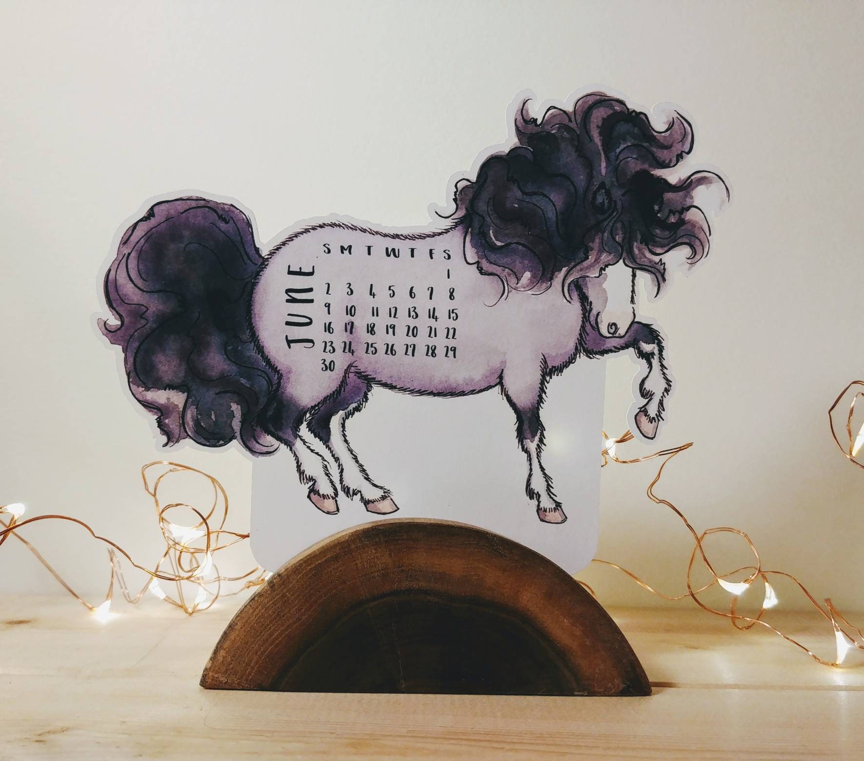 Horse Desk Calendar 2021 Animal Calendar Equine Christmas Etsy