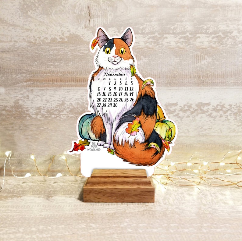 2023 PRE ORDER Cat Desk Calendar 2023 Cat Calendar Etsy