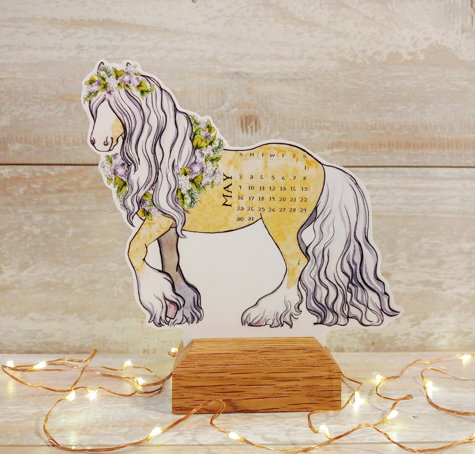 2023 PRE-ORDER Horse Desk Calendar 2023 Animal Calendar - Etsy