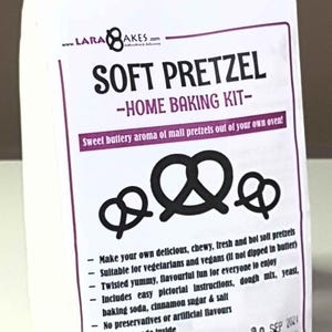 5-10 Soft Pretzel | Baking Gift | Baking Kit | Natural Ingredients | Birthday Gift | Vegan | Unique Gifts | Christmas | School holidays
