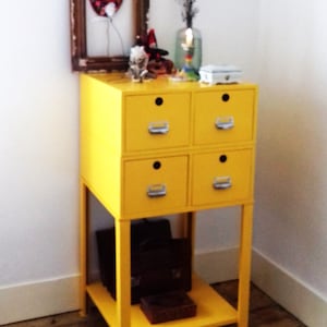 Industrial filing cabinet with drawers, 1950s