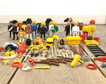 Set de figuras y accesorios Playmobil (años 80)