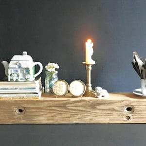 Antique 1910 Solid Wooden Beam – 76cm Rustic Beam Perfect for Ceiling Light, Fireplace Shelf, Reclaimed  Perfect for Wall Display