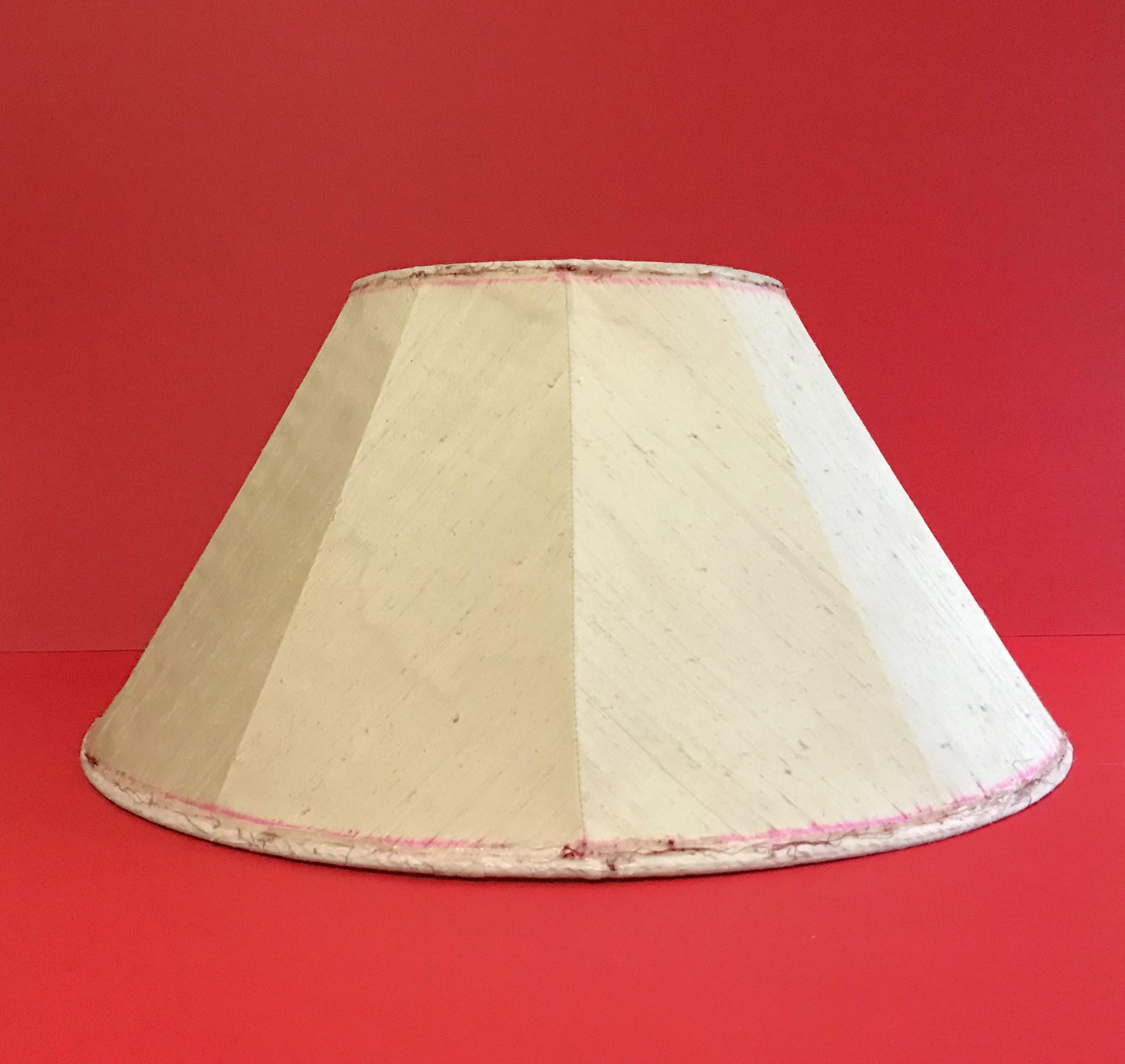 Abat-jour Plissé Cône Banci Firenze 60,5 Cm – Tissu Art Déco – Neuf