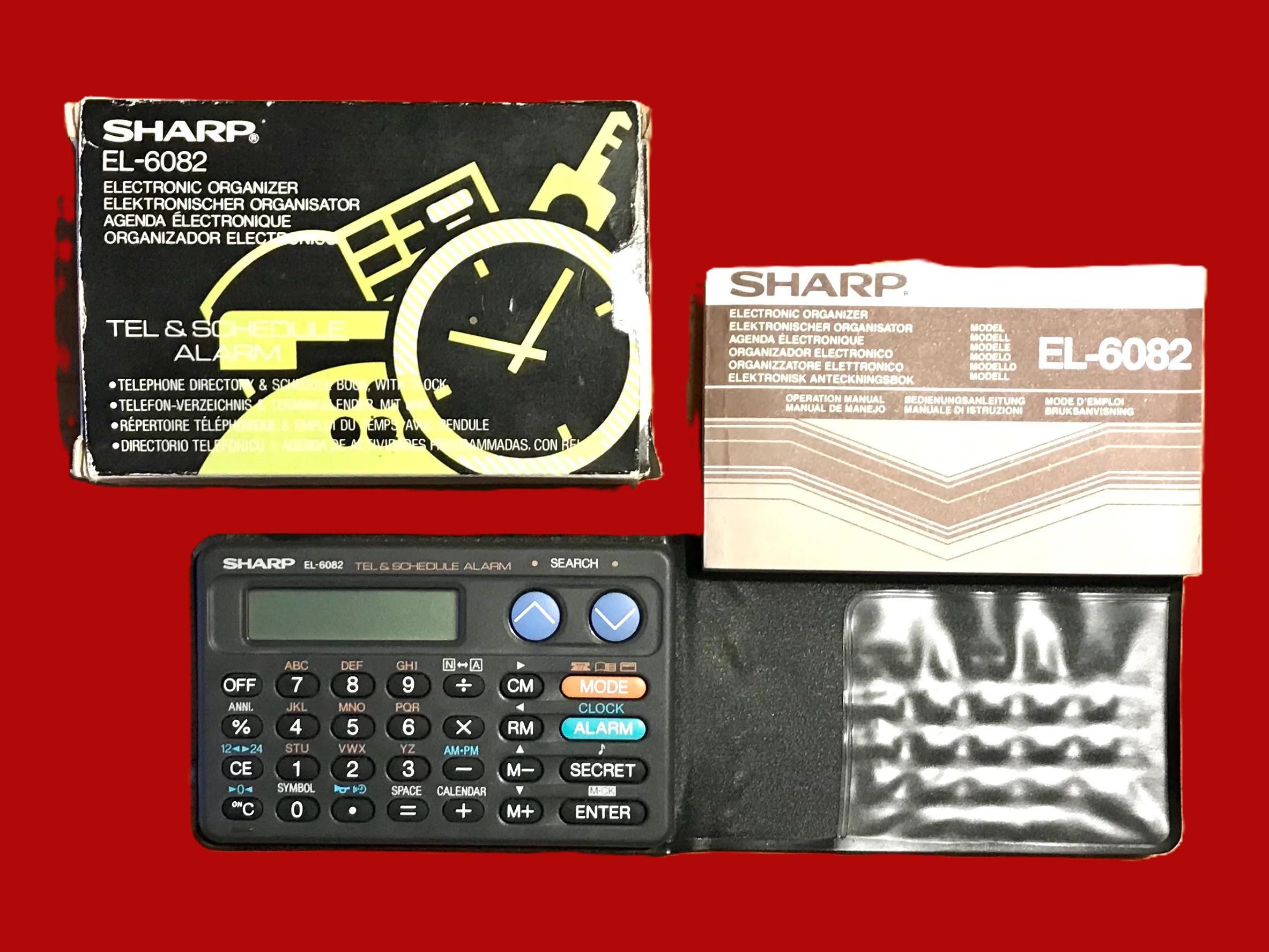 SHARP Electronic Organizer EL-6082 - Made in 1998 - Screen Problem