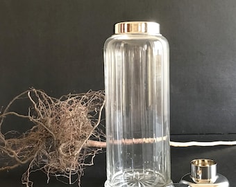 Vintage Hand-Cut Crystal Cocktail Shaker - 1990s Barware, Cocktail Party