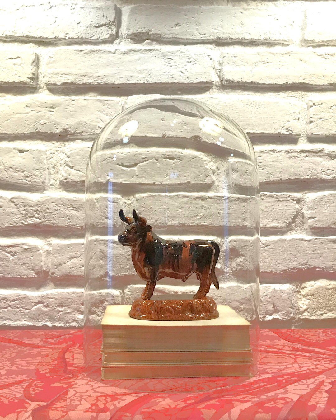 Bull Rack Toothpick 19th-century Portuguese Faience Bull Toothpick Holder, António Alves ...