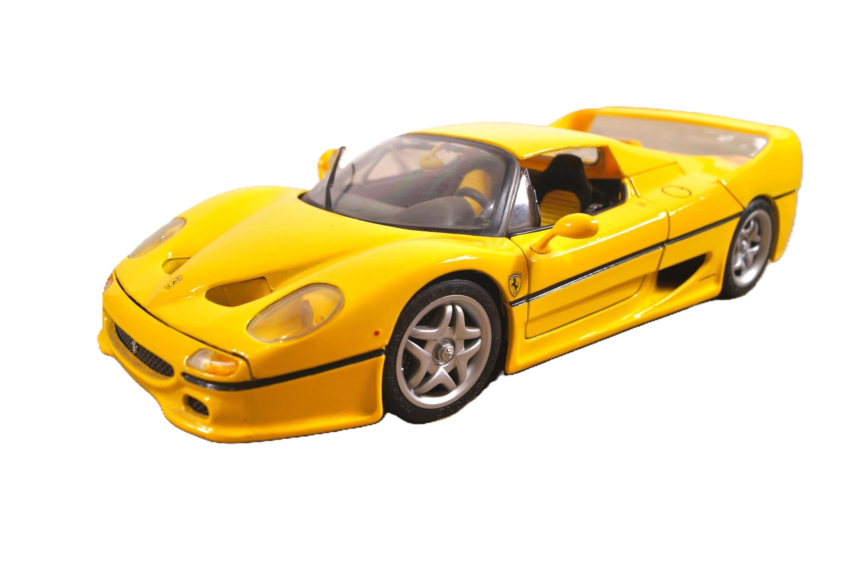Vintage Ferrari F50 Model Car – 1990s Maisto Shell Edition 1:18