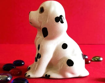 ヴィンテージのダルメシアン犬の置物、白黒の斑点、カナダ製 - Etsy 日本