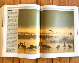 ヴィンテージブック - 地理百科事典（ポルトガル語、1988年ハードカバー）