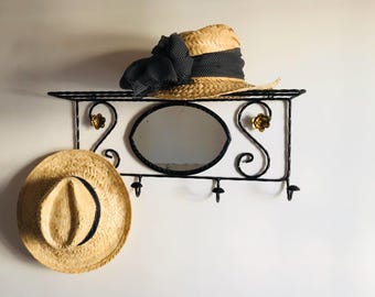 Juego de 2 sombreros de paja vintage para el sol.