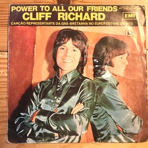 Cliff Richard &quot;Power To All Our Friends&quot; 7&quot; vinyl record (1973)