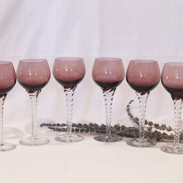 Vintage Wine Glasses Etsy