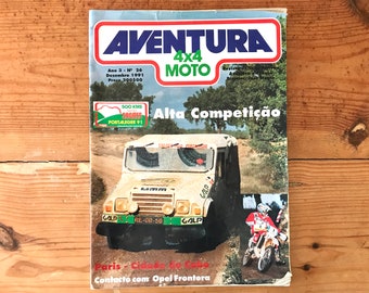 Adventure 4x4 Vintage Motorrad Portugiesisches Motorsportmagazin (Dezember 1991)