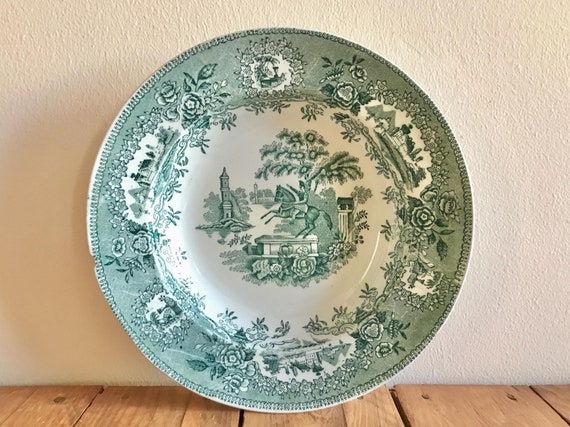 風刺画デザイン 陶器製プレート 6枚セット