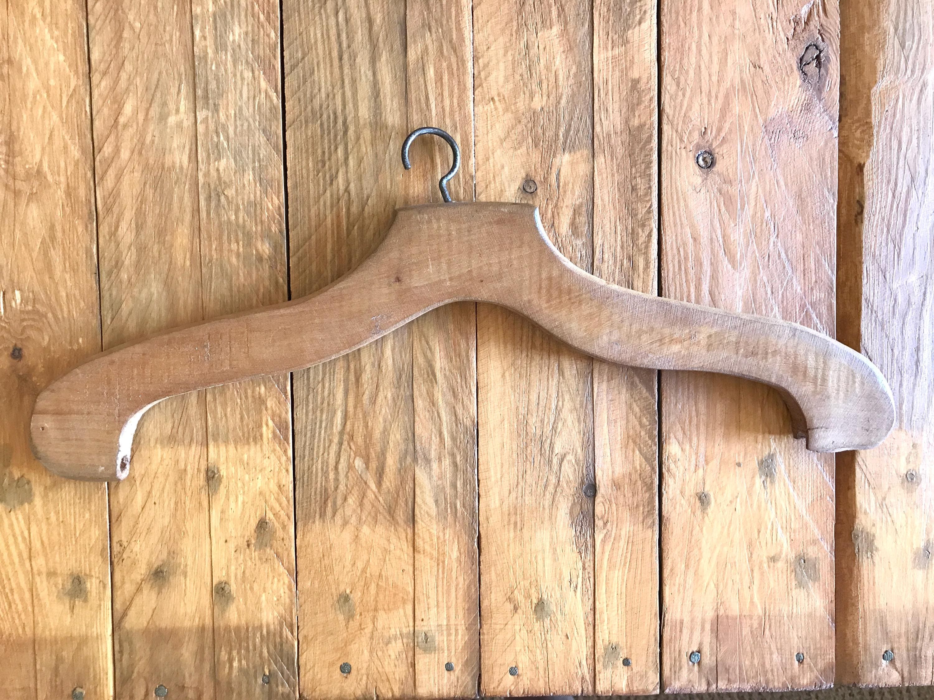Antique Extra Large Wooden Coat Hanger - 1910s, Vintage Decor - Etsy