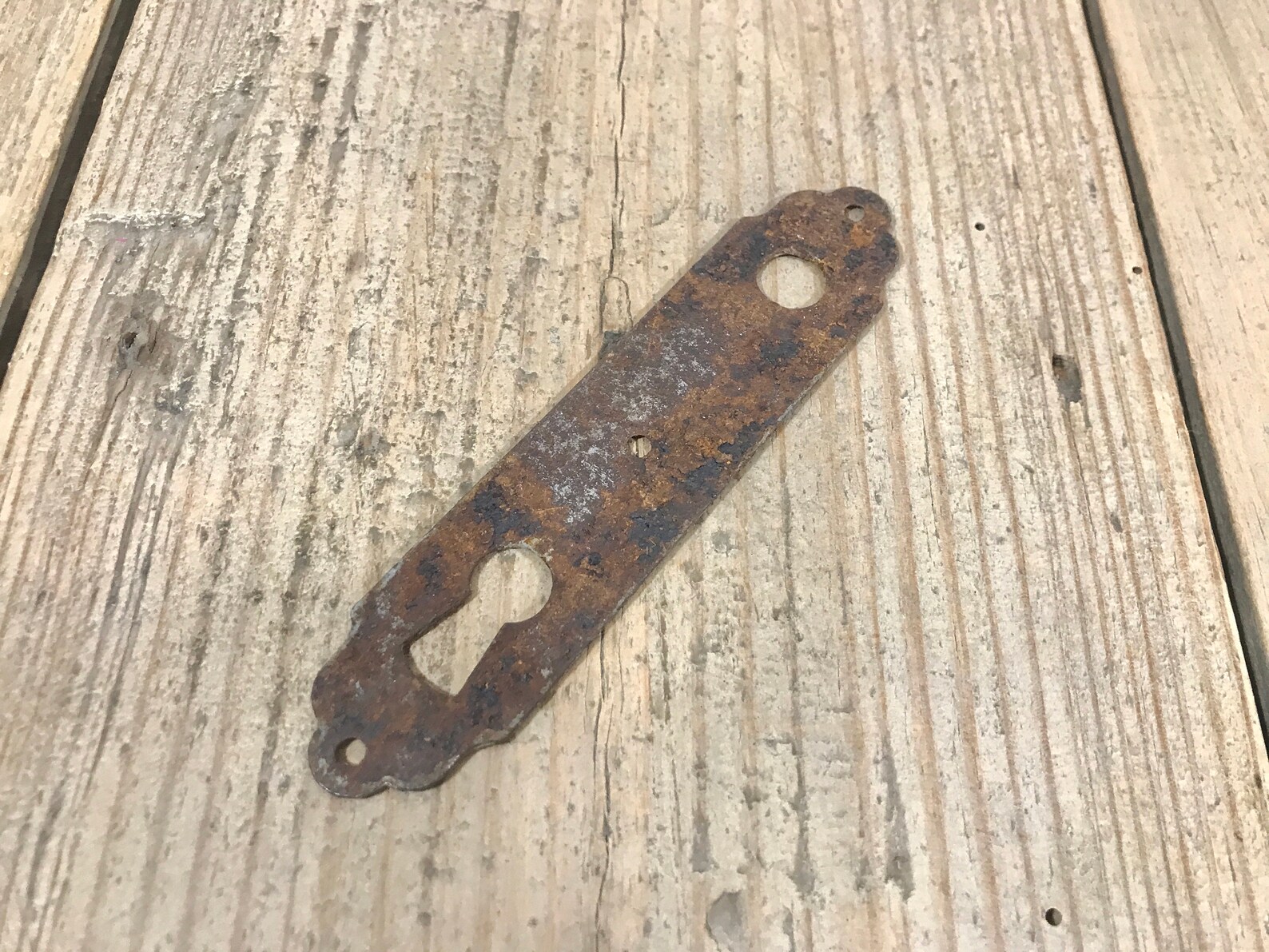 Antique Iron Rusty Lock Mirror 1920s - Etsy