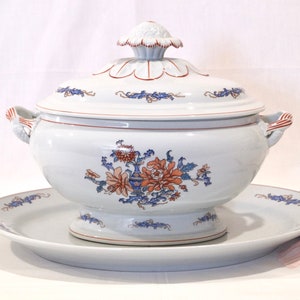 Vintage Large Vista Alegre Porcelain Tureen and Platter (1970s)
