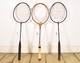 Vintage Badminton Schläger - Hergestellt in den 1970er Jahren - Nur für dekorative Zwecke Dekor oder Display, Retro Photo Prop