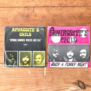 2 Aphrodite's Child vinyl 7" record (1970s)