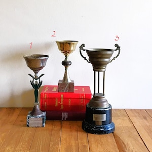 Vintage Brass Trophy: Angel, Gold-Plated, or Handled Cup - 1980s-90s