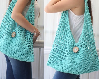 Crochet bag pattern-BREEZE summer handbag-PDF pattern-Crochet boho bag-Beach bag-Crochet market bag-Handmade bag-Crochet bag tote-ALL sizes