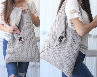 Patrón bolso crochet-Bolso urbano ATHENS-Patrón PDF-Bolso boho crochet-Bolso playa-Bolso mercado crochet-Bolso hecho a mano-Bolso verano crochet-Bolso tote