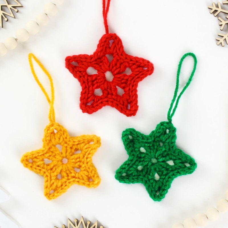 Crochet Star Pattern Etsy