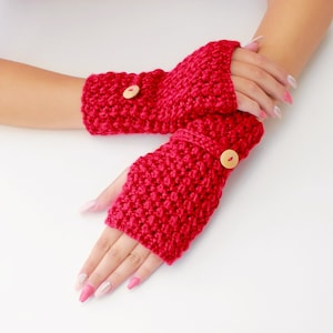 Crochet pattern-MAEVE Crochet fingerless gloves pattern-Women crochet pattern-Wrist Warmers pattern-Fingerless Mitts Pattern PDF Size S-M-L