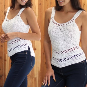 Crochet pattern-CLARA Crochet top pattern-Women crochet pattern- Crop top pattern- Beach cover-up -Festival top- Boho lace top- sizes XS-XXL