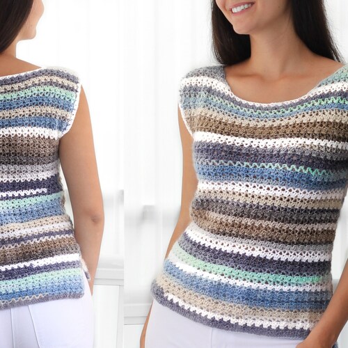 Beach Crochet Top PATTERN sizes Xs-xl Detailed Tutorial in - Etsy