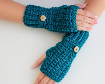Crochet pattern-ELLIE Crochet fingerless gloves pattern-Women crochet pattern-Wrist Warmers-Fingerless Mitts mitten Pattern PDF Sizes S-M-L
