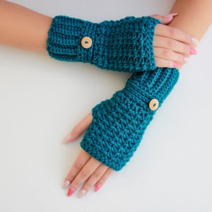 Crochet pattern-ELLIE Crochet fingerless gloves pattern-Women crochet pattern-Wrist Warmers-Fingerless Mitts mitten Pattern PDF Sizes S-M-L