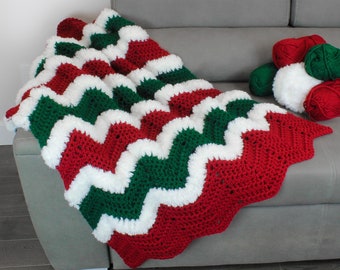 Crochet Afghan pattern- Crochet Blanket pattern-CHRISTMAS Crochet patterns -Crochet Throw pattern PDF-Crochet Blanket-Crochet Afghan-3 Sizes