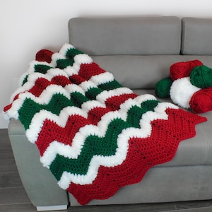 Crochet Afghan pattern- Crochet Blanket pattern-CHRISTMAS Crochet patterns -Crochet Throw pattern PDF-Crochet Blanket-Crochet Afghan-3 Sizes