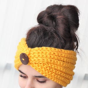 Crochet Pattern PDF, Patron de crochet LUNA Turban Pattern, Boho Head Wrap, Crochet Headband pattern, Boho Headwarm, Crocheted Headband image 5