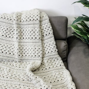 Easy Crochet Afghan pattern-VIENNA Crochet Blanket pattern-Crochet patterns-Crochet Throw pattern PDF-Crochet Blankets-Crochet Afghan-3Sizes image 5