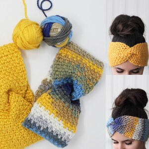 Crochet Pattern PDF-LEAH- Crochet headband -Turban Pattern- Boho Head Wrap, Crochet Headband pattern, Crochet Headwarm, Crocheted Headband image 9