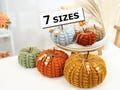 Crochet Pattern-7 SIZES- Cozy Fall Pumpkin-Crochet Pumpkin Pattern-Easy DIY Fall Decor Autumn- Beginner Friendly, Rustic Farmhouse Style PDF